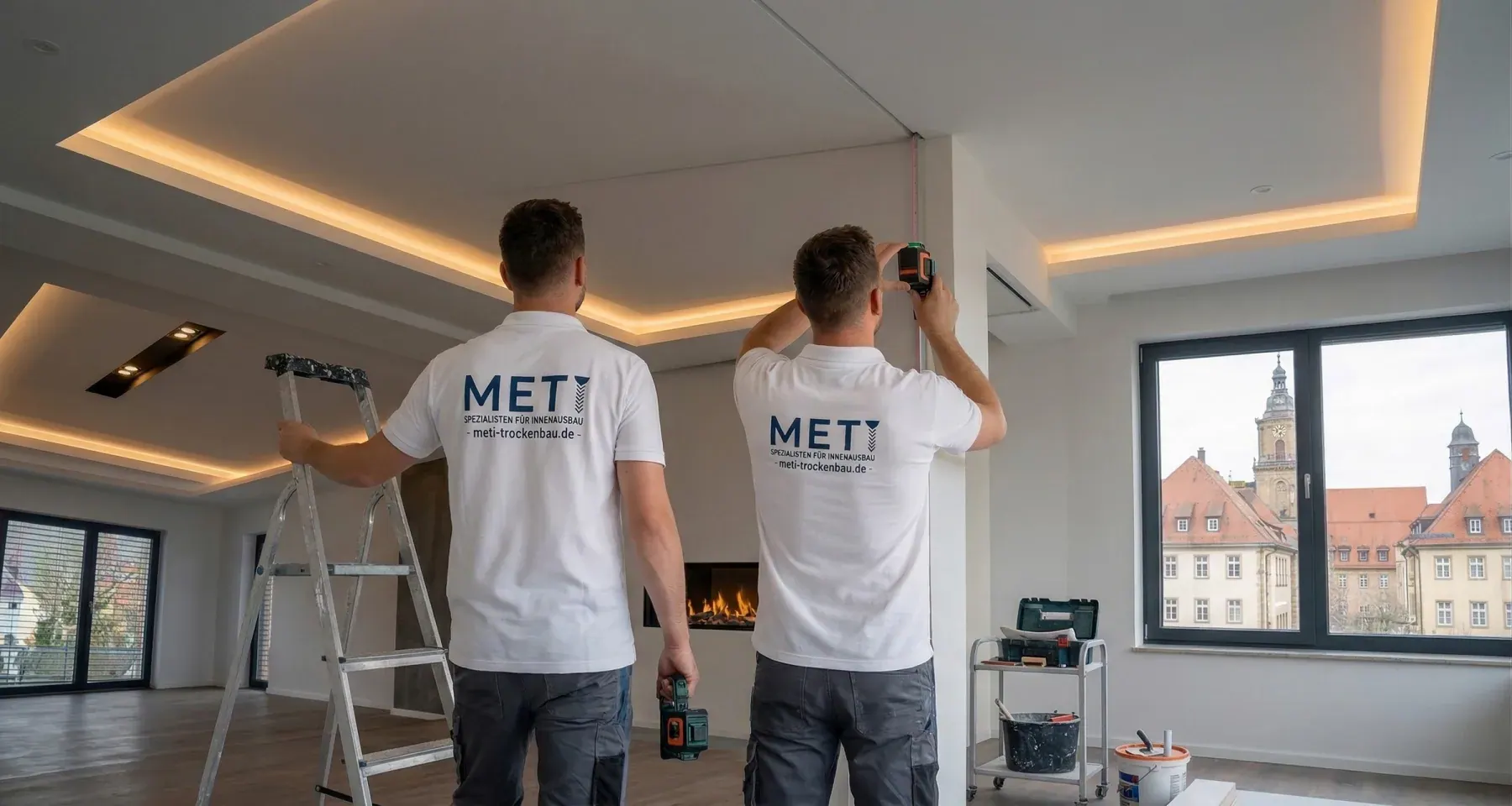 Trockenbau in Heilbronn Trockenbau in Heilbronn – METI bei der Ausführung einer Trockenbaudecke